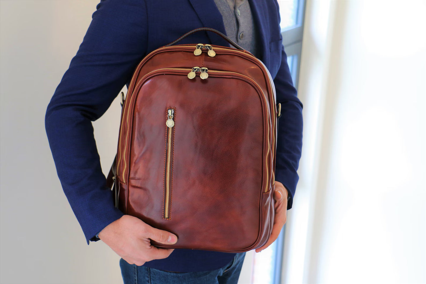 Bellagio Lago Deri Sırt Çantası™